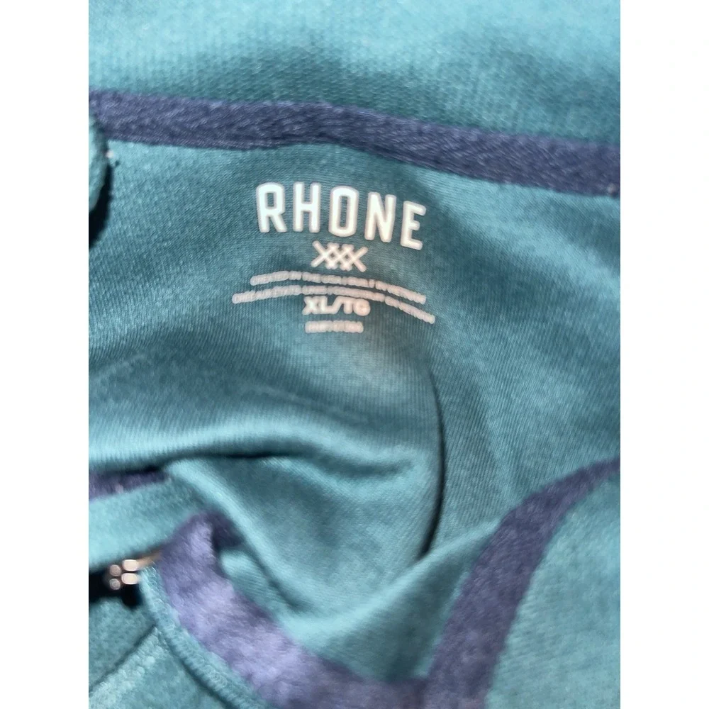Rhône Commuter 1/4 Zip Pullover Golf‎ Sweater Shirt Teal Green Mens XL